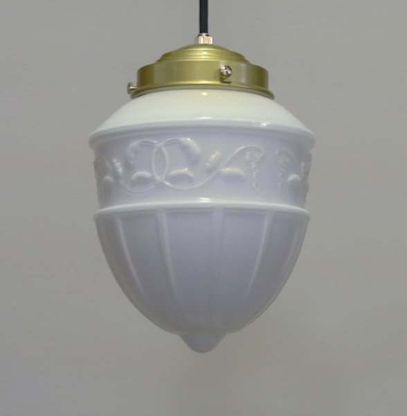 画像4: レトロペンダントライト1005　乳白 (4)