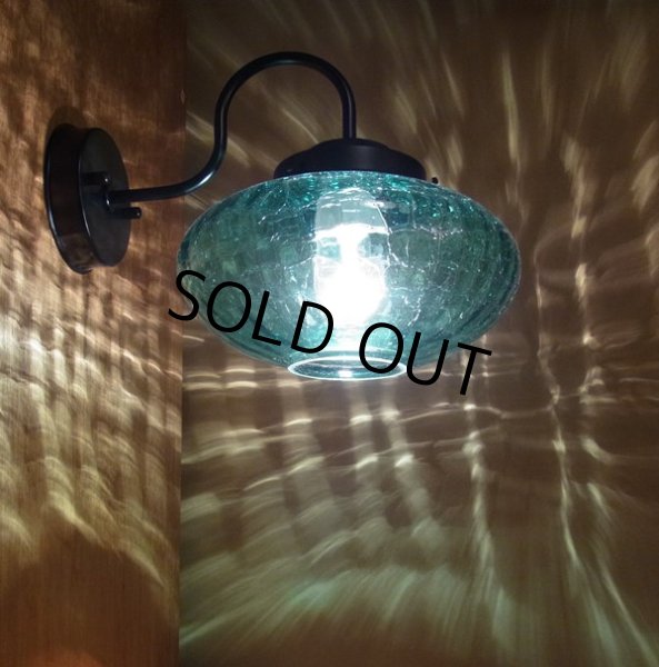 画像2: ミカン型ブラケットライト ヒビグリーン (2)