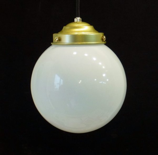 画像4: 丸型ペンダントライト　乳白200 (4)