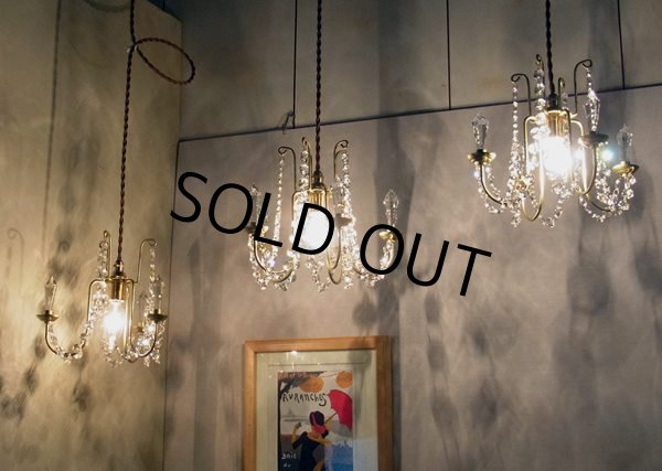 画像6: クリスタルビーズシャンデリア5シルバー色 (6)