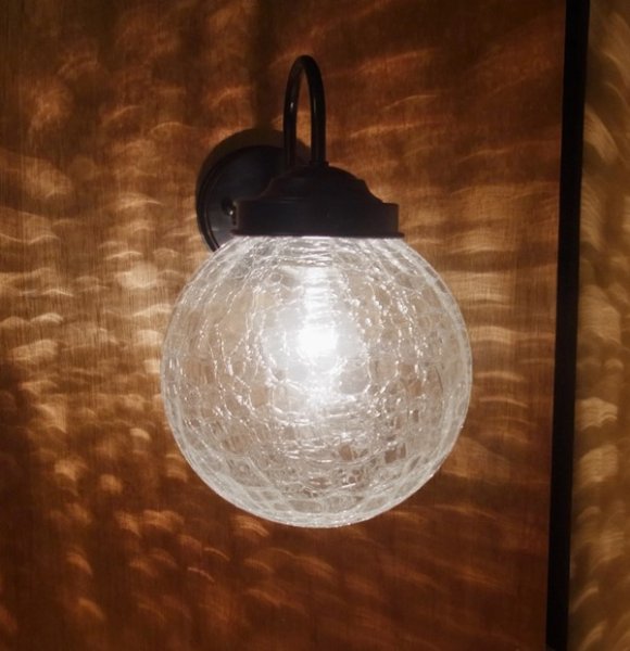 画像2: 丸型ブラケットライト200　クリアヒビ (2)