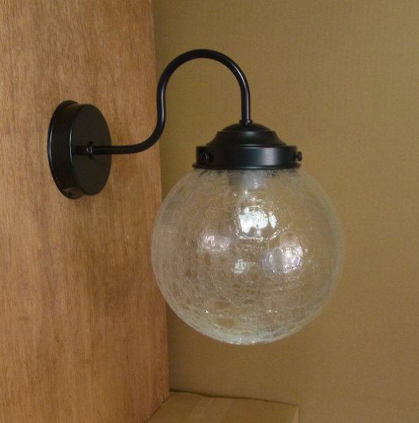 画像3: 丸型ブラケットライト200　クリアヒビ (3)