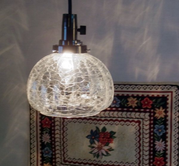 画像4: かぼちゃ型ペンダントライト ヒビクリア (4)