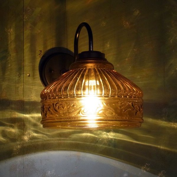 画像2: ブラケットライト　レトロ1002　アンバー (2)