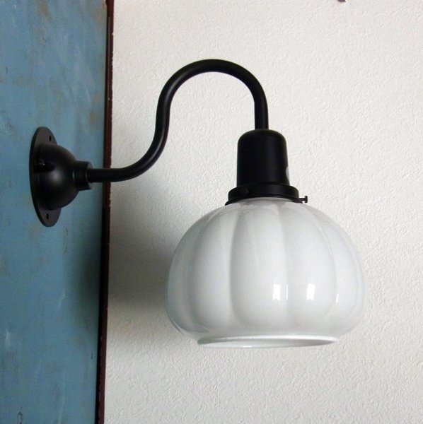 画像5: ブラケットライト かぼちゃ型 乳白K (5)