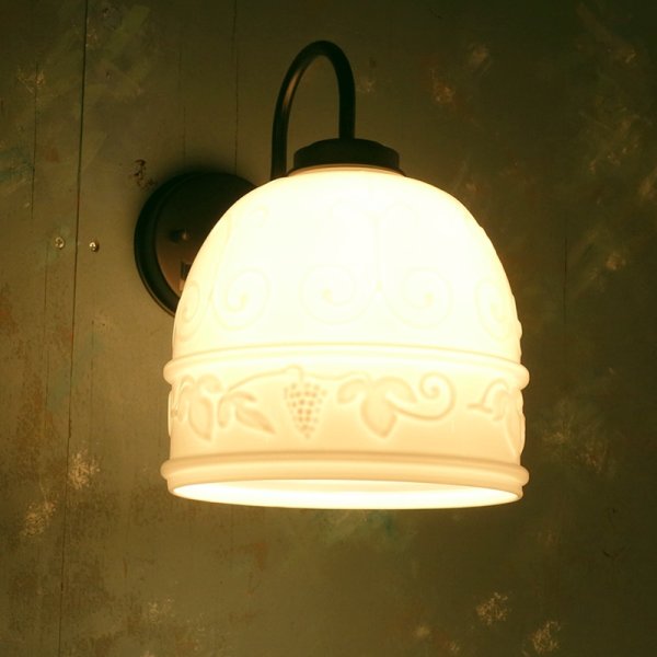 画像3: ブラケットライト　レトロ1001　乳白 (3)