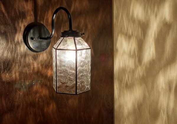 画像5: ステンドグラス六角A　ブラケットライト　クリア (5)