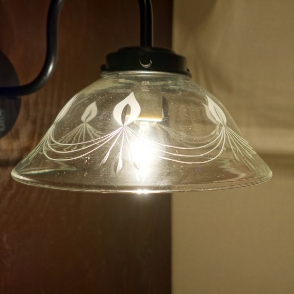 画像5: キャンドル切子B 9906　ブラケットライト　クリア (5)