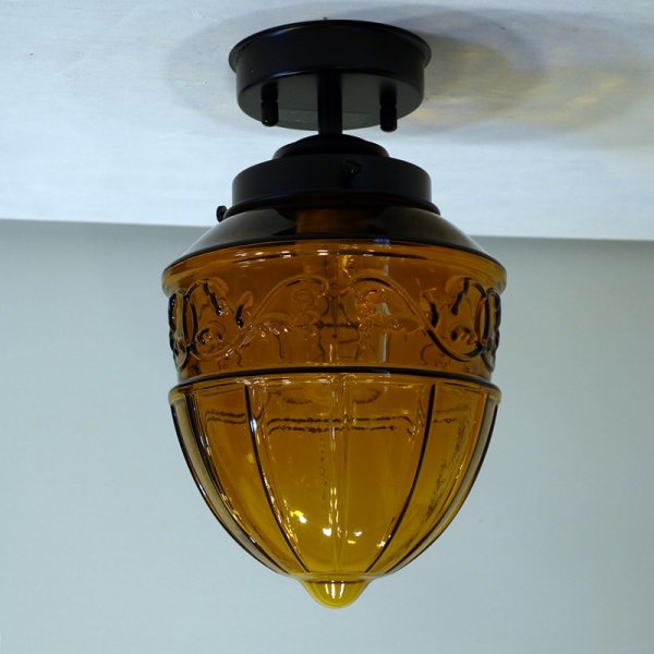 画像4: レトロ 1005 直付型ライト　アンバー (4)