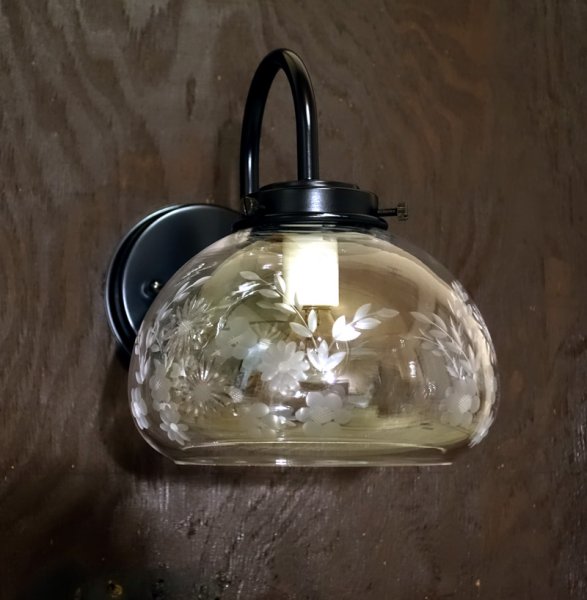 画像6: 盛花切子ボンボリ型　ブラケットライト　クリア (6)