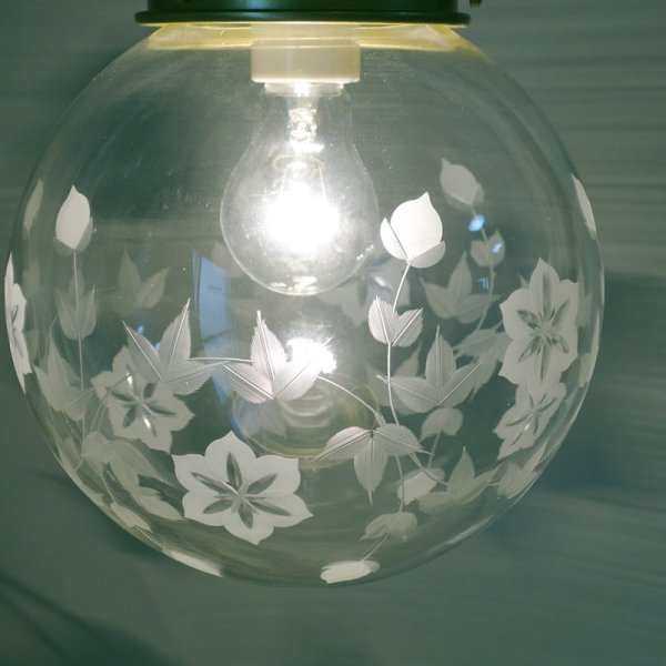画像4: キキョウ切子ペンダントライト200クリア (4)