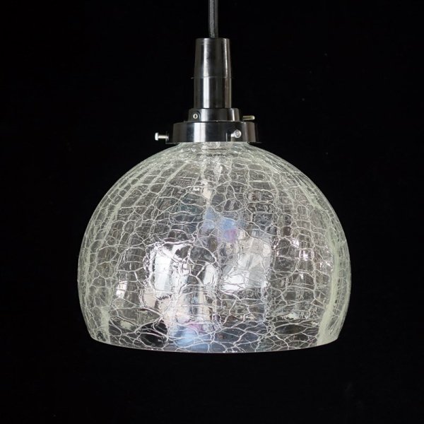 画像5: 鉢型ペンダントライト3913　クリアヒビ (5)