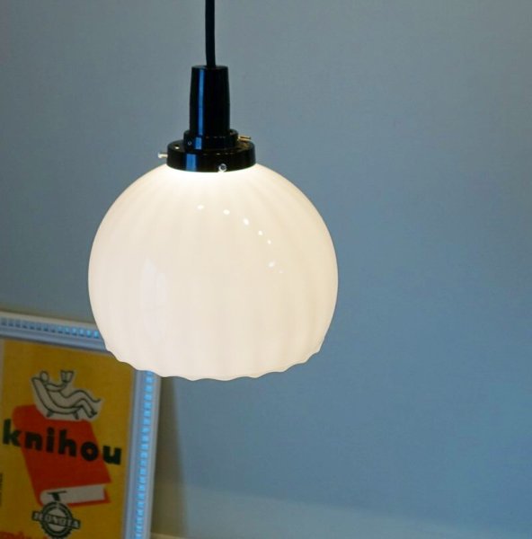 画像6: 鉢型ペンダントライト3913　乳白モール (6)