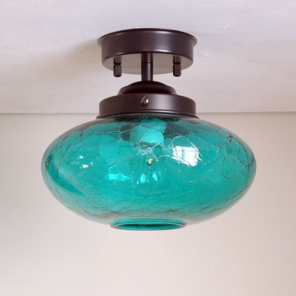 画像4: ミカン型 直付ライト ヒビグリーン (4)