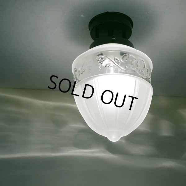 画像3: レトロ 1005 直付型ライト　クリアフロスト (3)