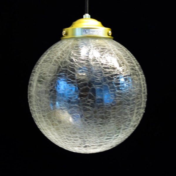 画像5: 丸型ペンダントライト250　ヒビクリア (5)