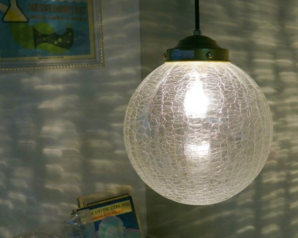 画像3: 丸型ペンダントライト250　ヒビクリア (3)