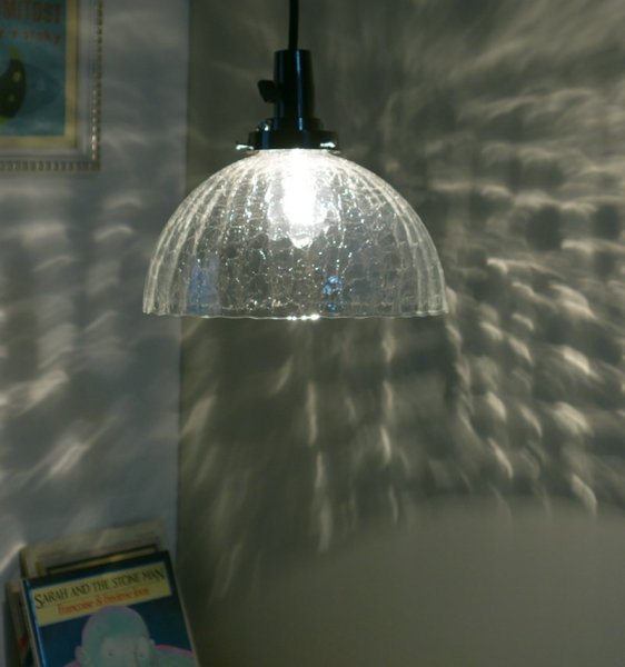 画像4: オワン型ペンダントライト2001　クリアヒビK (4)