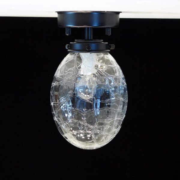 画像5: 直付け型ライト タマゴ型　ヒビクリア (5)