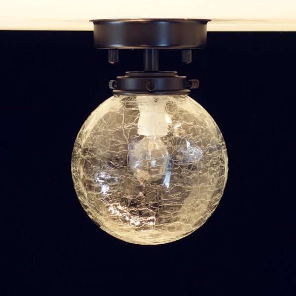 画像4: 直付け型ライト 丸型138　ヒビクリア (4)