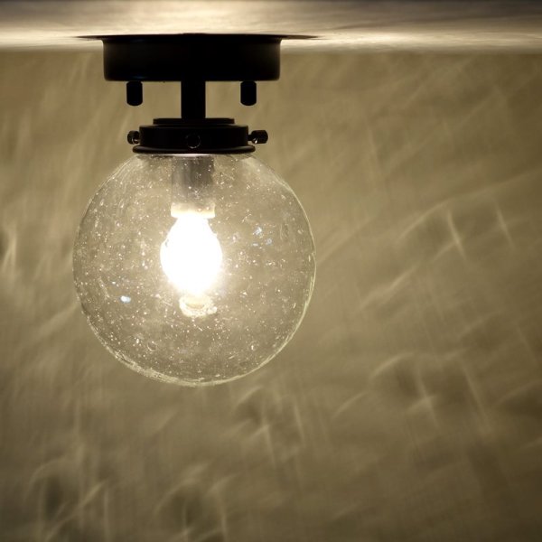 画像2: 直付け型ライト 丸型138　泡クリア (2)