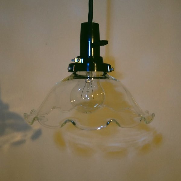 画像7: 花ぶちペンダントライトクリア (7)