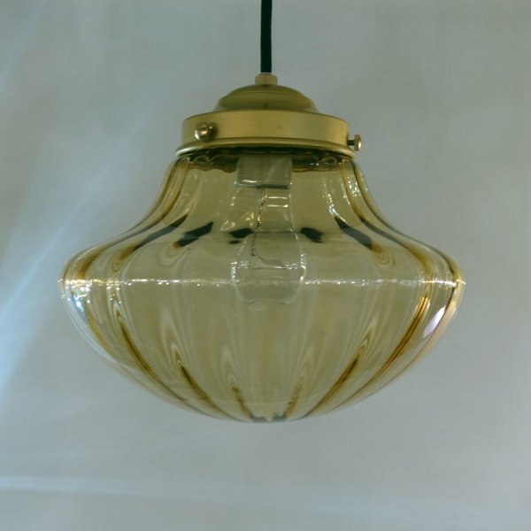 画像9: イチョウ型ペンダントライトアンバーモール (9)