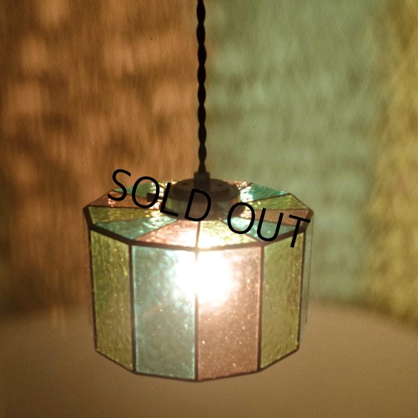 画像3: ステンドグラス　ペンダントライト　アジサイB (3)