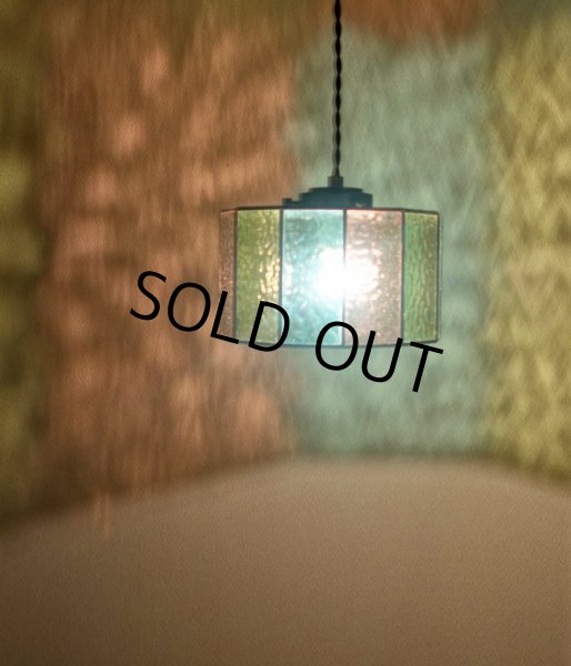 画像2: ステンドグラス　ペンダントライト　アジサイB (2)