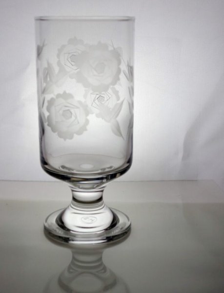 画像3: バラ柄 切子ゴブレット (3)