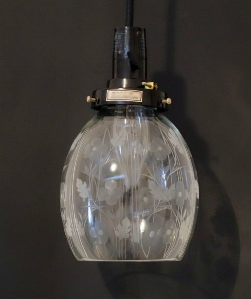 画像11: 花切子ナツメ型ペンダントライト クリアk (11)