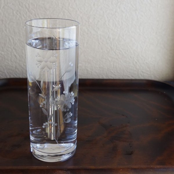 画像4: 切子カクテルグラス 丸花切子 (4)