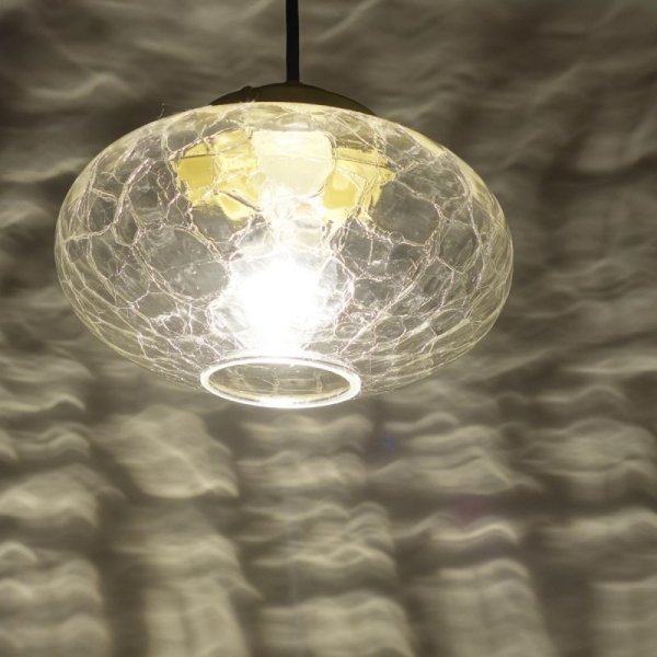画像3: ミカン型ペンダントライト ヒビクリア (3)