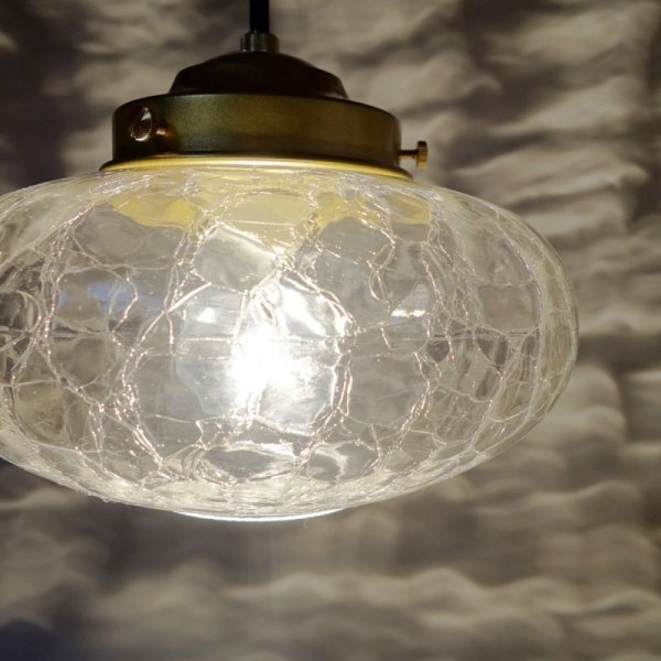 画像8: ミカン型ペンダントライト ヒビクリア (8)