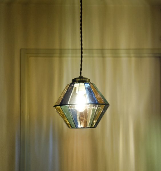 画像8: ステンドグラス　ペンダントライト　オーロラ (8)