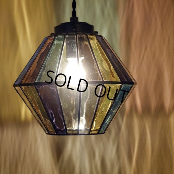 画像1: ステンドグラス　ペンダントライト　オーロラ (1)