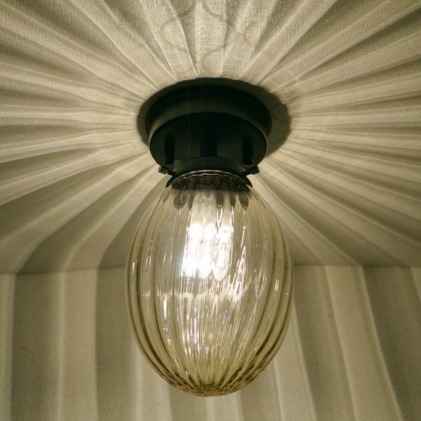 画像4: 直付け型ライト タマゴ型　アンバーモール (4)