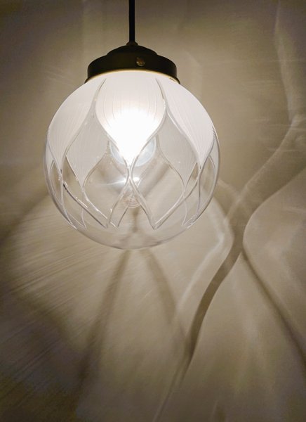 画像3: ハス切子ペンダントライト200 (3)