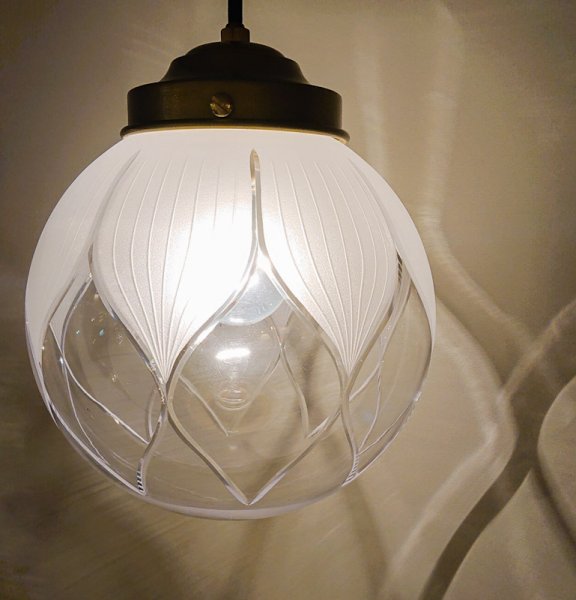 画像4: ハス切子ペンダントライト200 (4)