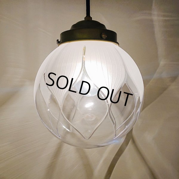 画像2: ハス切子ペンダントライト200 (2)