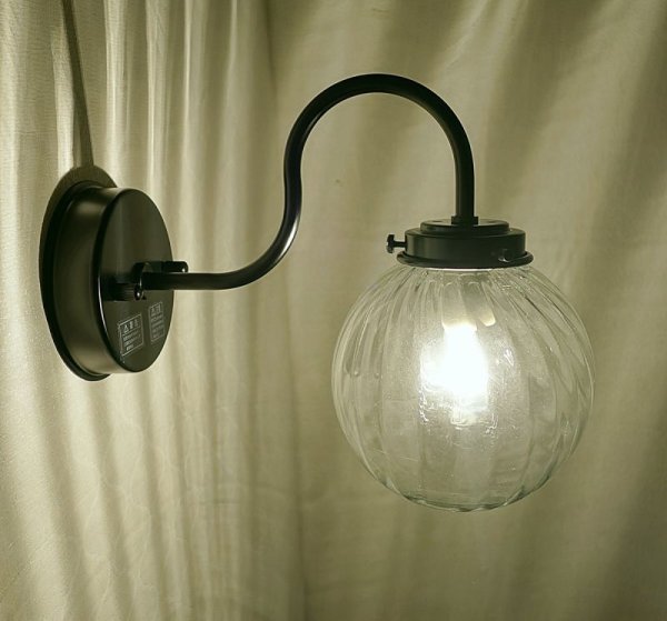 画像4: 丸型 ブラケットライト 138mm クリアモール (4)