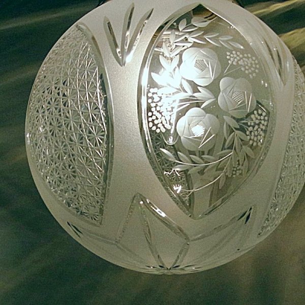 画像4: 菊つなぎバラ切子ペンダントライト200 (4)