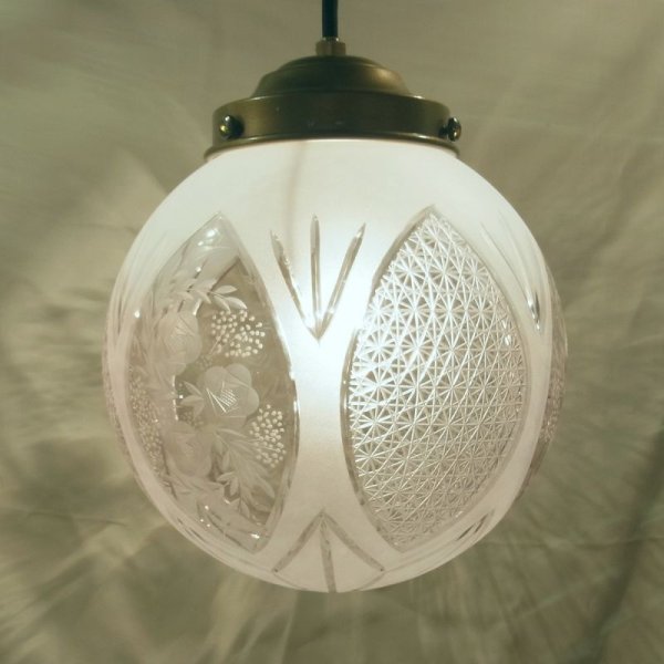 画像3: 菊つなぎバラ切子ペンダントライト200 (3)