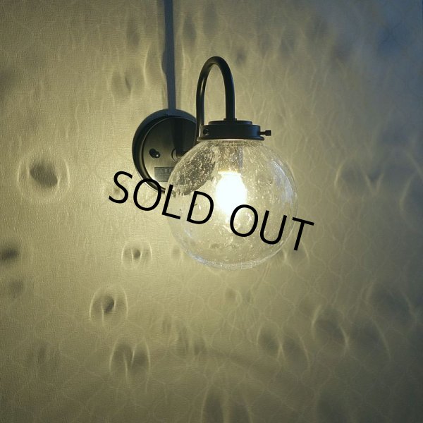 画像7: 丸型　ブラケットライト　138mm 泡クリア (7)