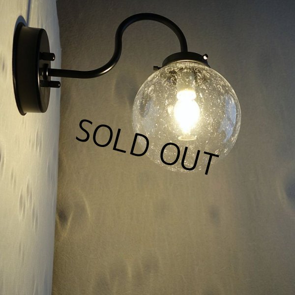 画像5: 丸型　ブラケットライト　138mm 泡クリア (5)