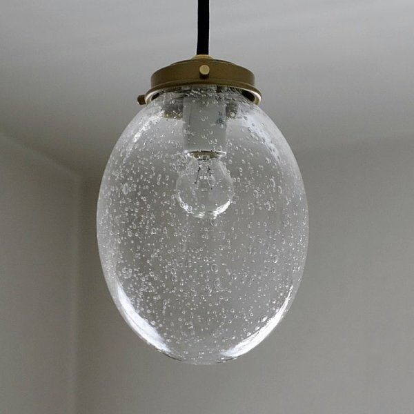 画像5: タマゴ型ペンダントライト 泡クリア (5)