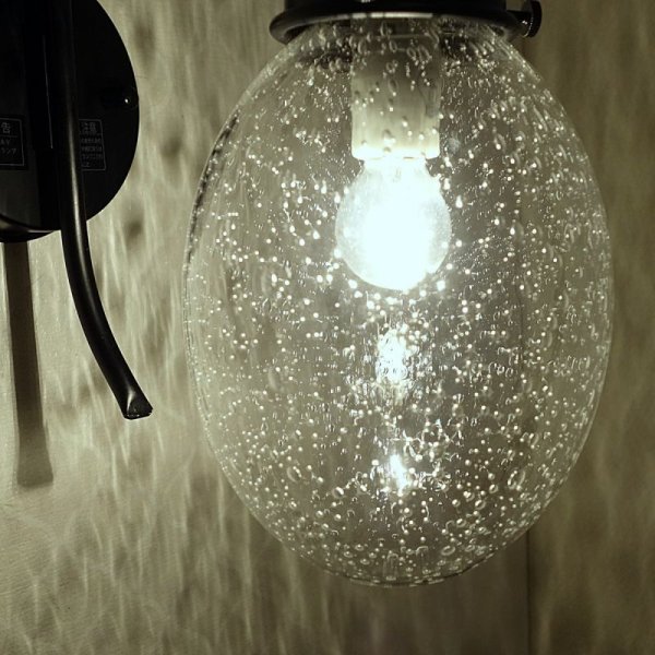 画像6: タマゴ型ブラケットライトR　泡クリア (6)