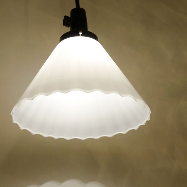 画像3: 1001円錐形ペンダントライト 乳白モール (3)