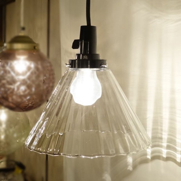 画像7: 1001円錐形ペンダントライト　クリアモール (7)