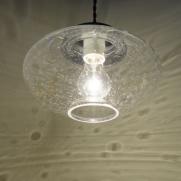 画像4: ミカン型ペンダントライト 泡クリア (4)